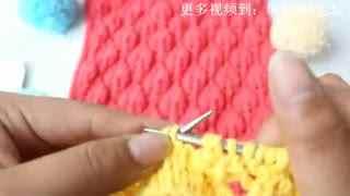 成人围巾的编织简单视频,新手必看！成人围巾编织视频教程